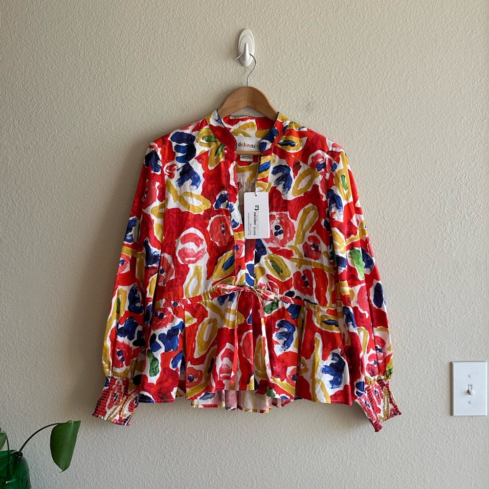 NWT De Loreta Fresco Dolores Blouse